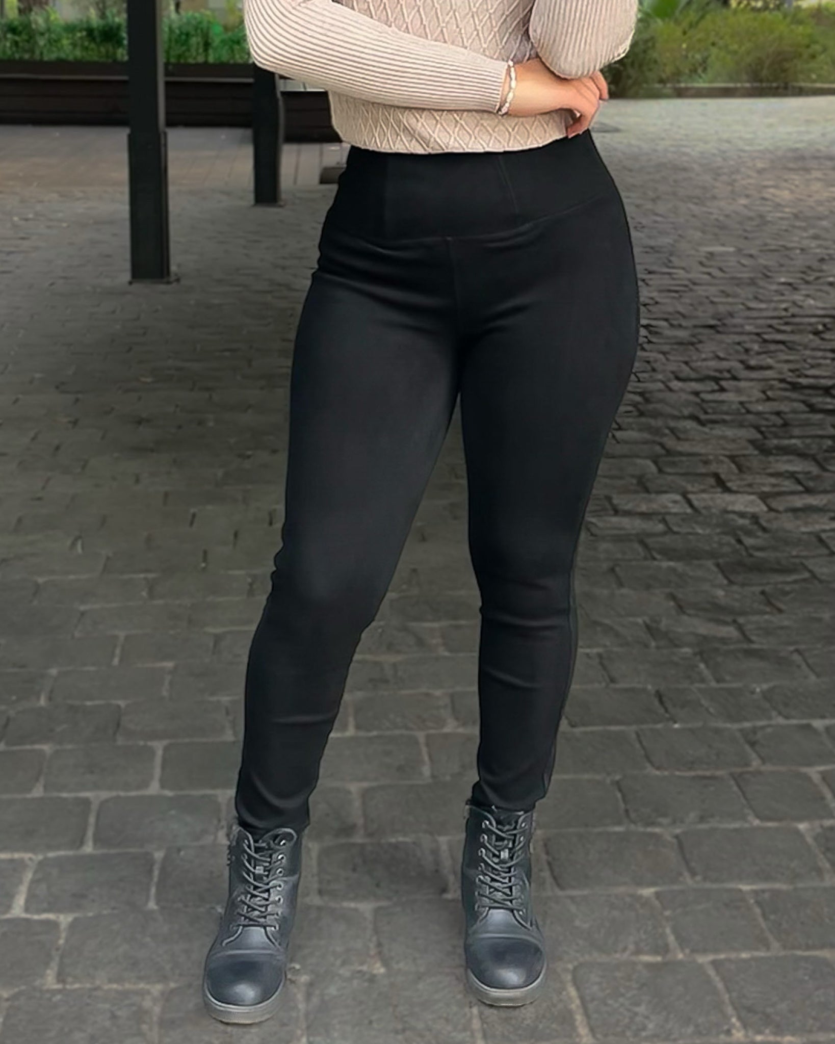 Jeans Tiro Alto Skinny