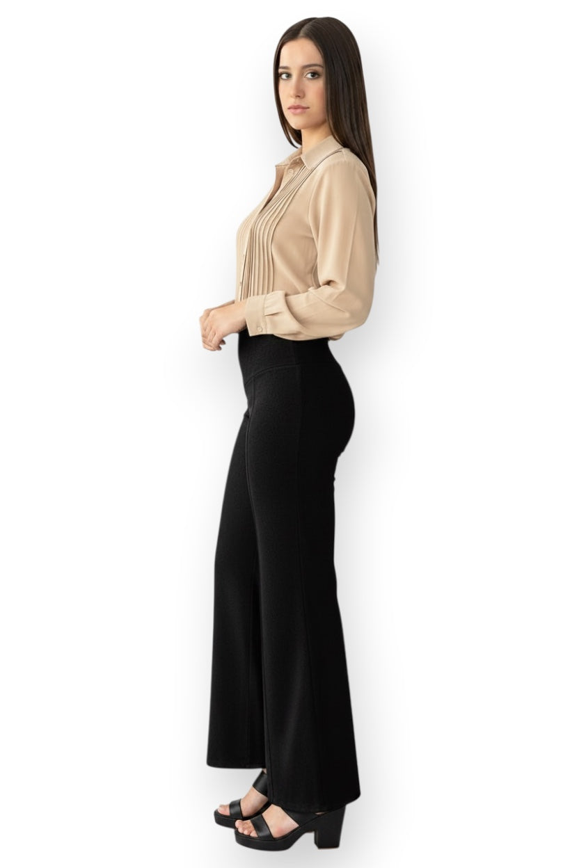 Palazzo Suede Gamuza color negro - Seng
