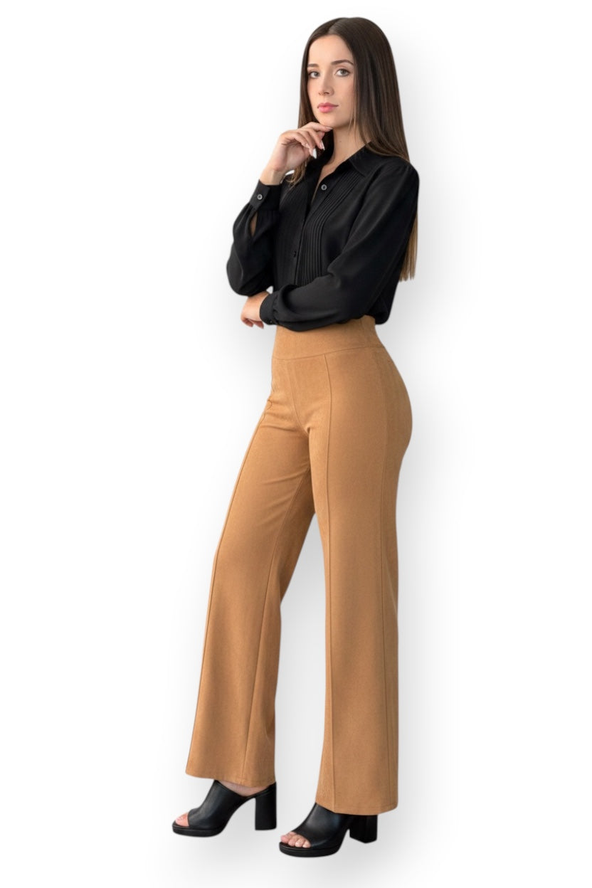 Palazzo Suede Gamuza color café - Seng
