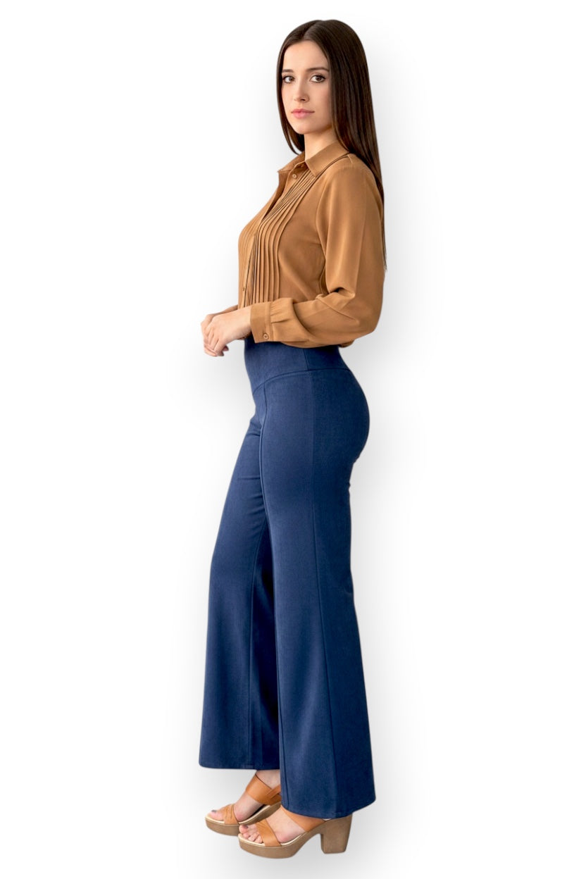 Palazzo Suede Gamuza color azul - Seng
